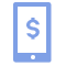 Mobile money icon.